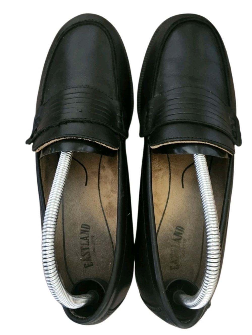 Eastland Y2K Newbury Black Leather Loafers 9 Chunky Heel 3934-01 Dark Academia - Picture 14 of 16